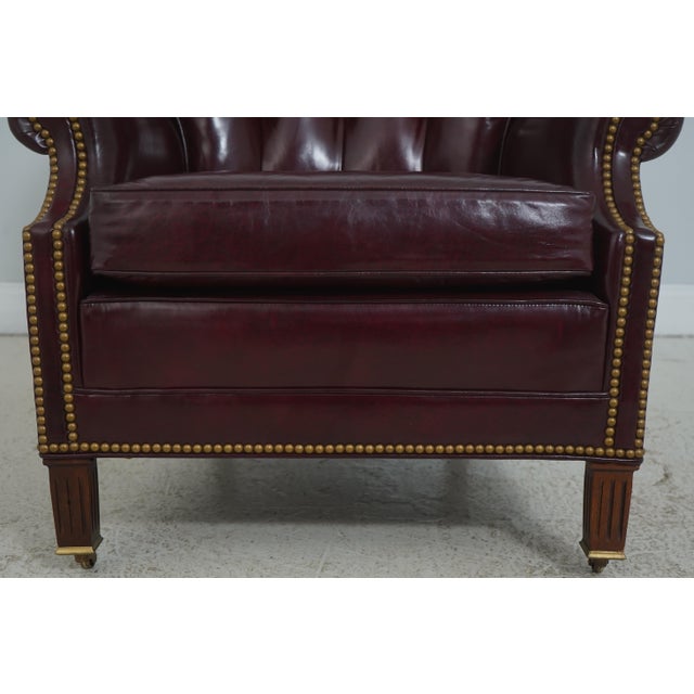 Hancock & Moore Tufted Chair & Ottoman For Sale - Image 11 of 18