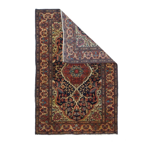 Antique Farahan Sarouk Rug 4'5'' x 6'8'' For Sale - Image 4 of 11