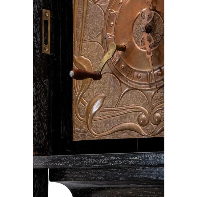 Art Nouveau Viennese Grandfather Clock by Michael Niedermoser and Georg Klimt, 1900s For Sale - Image 14 of 18