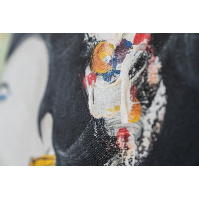 Japanese Geishas, 2010, Canvas Painting For Sale - Image 12 of 16