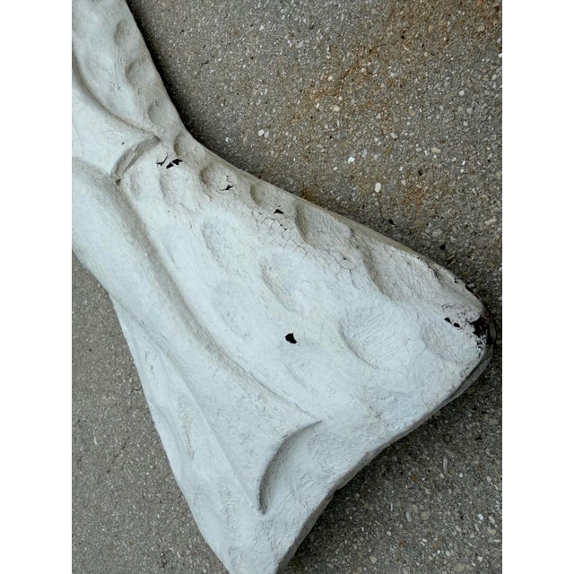 Vintage Hand-Carved Coastal Folk Art Fish Wall Sculpture For Sale - Image 11 of 12