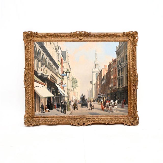 Reginald Edward Arnold, Bow Church, Oil Painting, Framed For Sale - Image 10 of 10