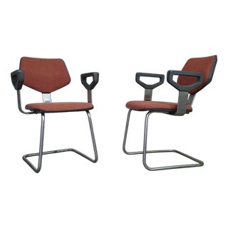 Circle Software Group Nimbus 2103 Chairs by Peter de Boer for Gispen, 1983, Set of 2 For Sale