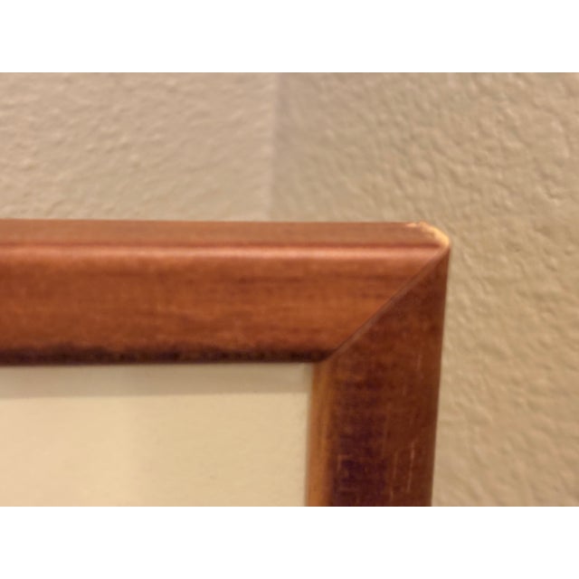 Army Green Vintage Greece 7 Embossed and Hand Painted Chairs Original Framed Art For Sale - Image 8 of 15