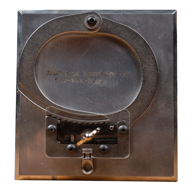Vintage Handcuff Cutaway Demonstration Model by American Handcuff Co. For Sale