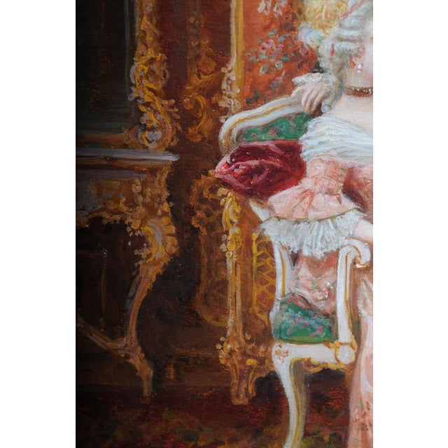 Stephan Sedlacek, Rococo Painting, Oil on Canvas, Framed For Sale - Image 15 of 18