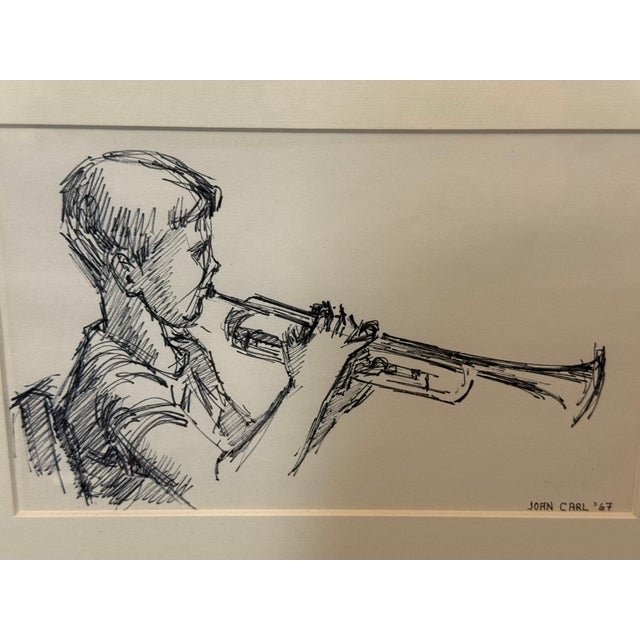 Signed and dated lower margin Description Strauss captures the intensity of musical performance through a flurry of brisk,...