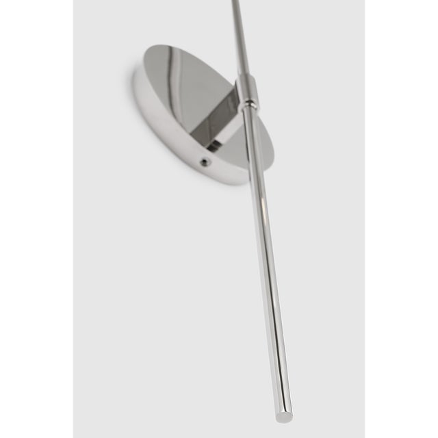 Ian K. Fowler for Visual Comfort Signature Calvino Arched Single Sconce in Polished Nickel with Clear Glass For Sale In Houston - Image 6 of 8