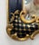 Chinoiserie Large Hand Painted Chinoiserie Black Lacquer & Gold Gilt Mirror With Carved Rococo Crest For Sale - Image 3 of 8