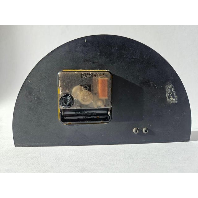 Black Mid-Century Table or Desk Clock, 1970s For Sale - Image 8 of 14