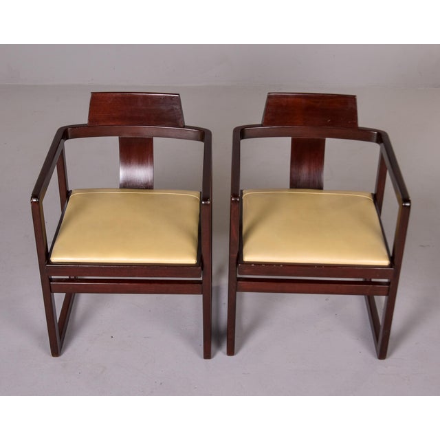 Italian Mid Century Asian Style Armchairs - Set of Four For Sale - Image 9 of 12