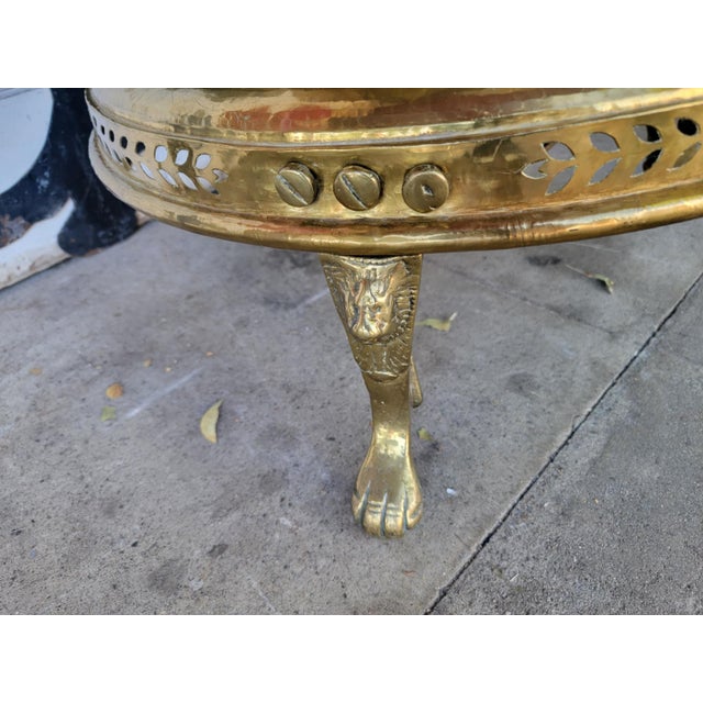 Metal 1960s Two French Style Brass & Copper Bell Brazier Heater For Sale - Image 7 of 18