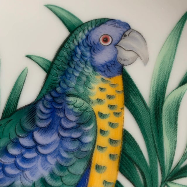 1980s Fitz and Floyd Fine Porcelain Parrot Plate For Sale In Sacramento - Image 6 of 9