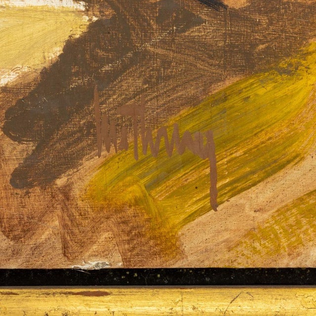 John M. Metheany III Forest Clearing Oil on Board For Sale - Image 4 of 7