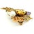 Gold Vintage Italian 18k Gold Gemset Figural Bee Brooch With Pearl For Sale - Image 8 of 13