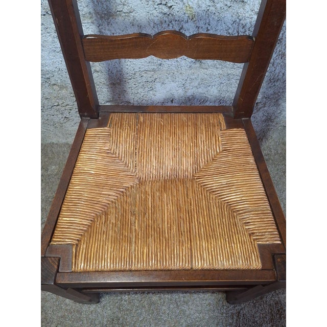 Chairs in Straw and Wood, 1890s, Set of 6 For Sale - Image 6 of 14