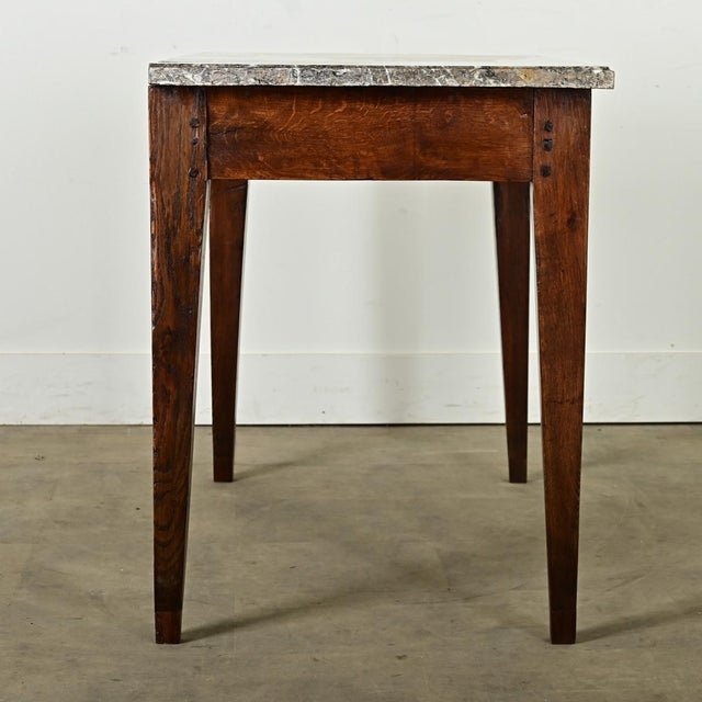 French 19th Century Oak Patisserie Console Table For Sale - Image 9 of 12