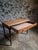 Rustic Antique Elm Writing Table with Large Drawer, France, 1920s For Sale - Image 3 of 18