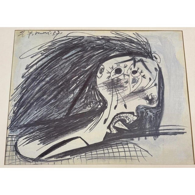 1990s Pablo Picasso, Guernica Study, 1937, Offset Lithograph For Sale - Image 5 of 11