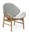 The Orange Chair Merit White Oiled Oak Light Cyan by Warm Nordic Dimensions: D64 x W71 x H 78 cm Material: Smoked solid...