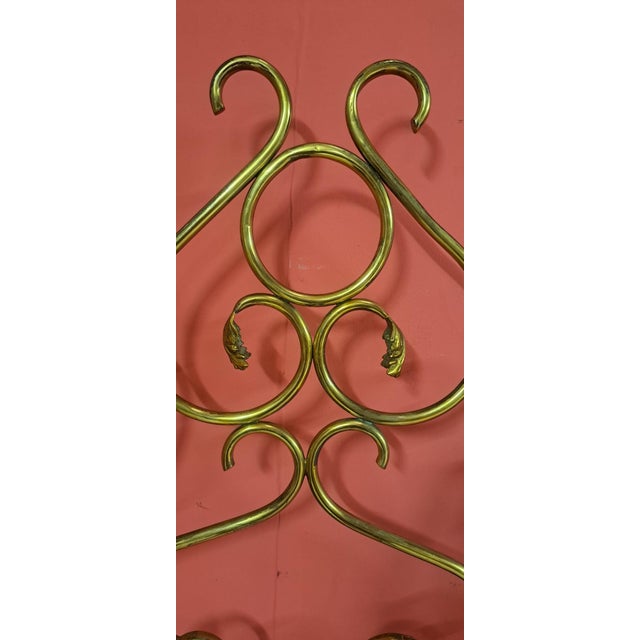 1930s Antique Brass Headboard, 1930 For Sale - Image 5 of 14