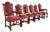 R. J. Horner Style Antique Renaissance Revival Carved Walnut Dining Chairs | Set of Six For Sale