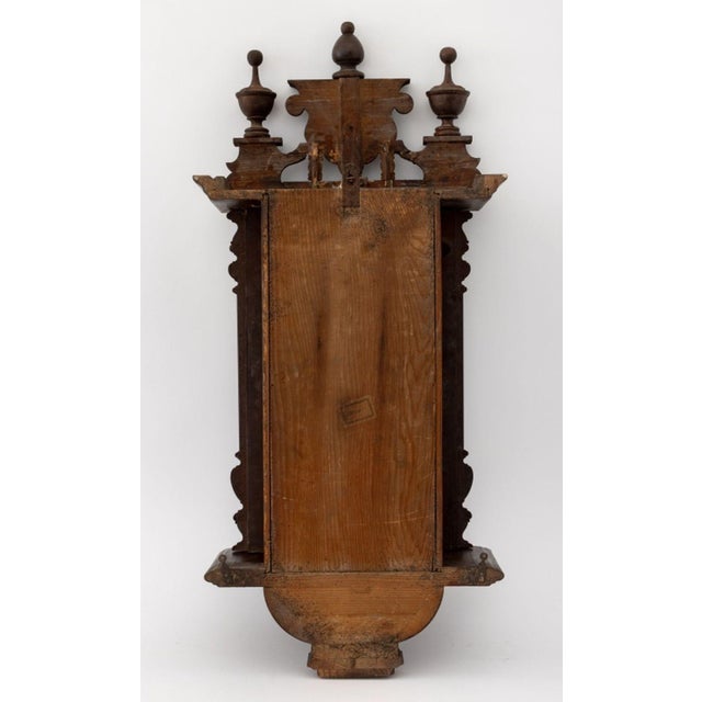 Vienna Mahogany Regulator Wall Clock, Ca. 1900 For Sale - Image 9 of 9