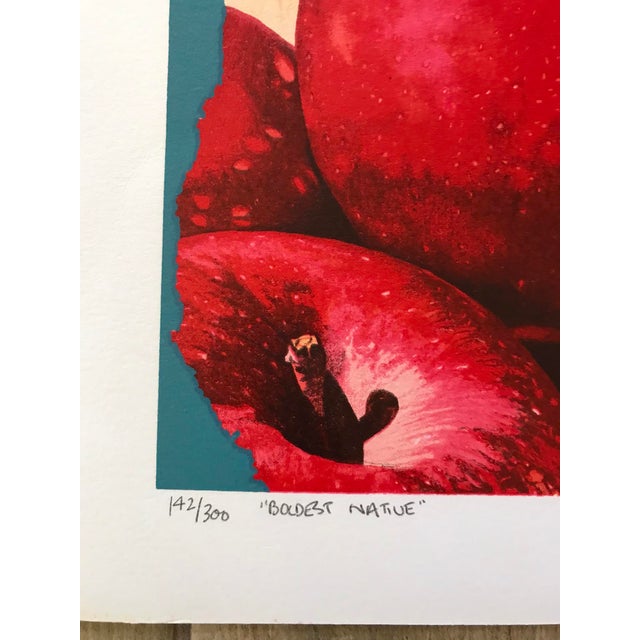Original Vintage Lithograph by Michael Knigin, "Boldest Native", #142/300, Signed, 1980 For Sale In Miami - Image 6 of 8