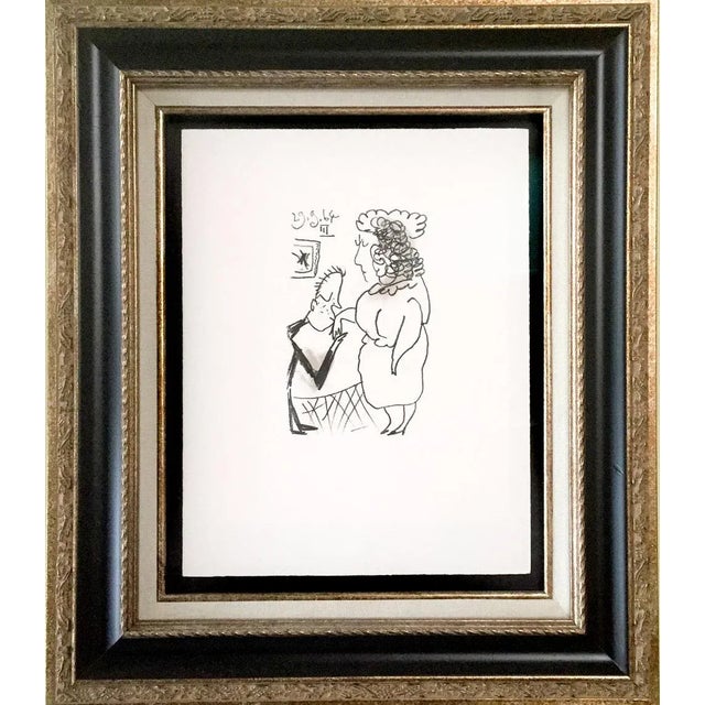 Pablo Picasso 1964 Lithograph on Arches Paper, Limited Edition (No. 126), Dietz Officina Press, Custom Framed For Sale In Atlanta - Image 6 of 6