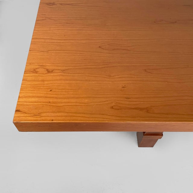 1980s Mid-Century Modern Italian Wood 608 Taliesin 2 Dining Table by Frank Lloyd Wright for Cassina, 1980s For Sale - Image 5 of 16
