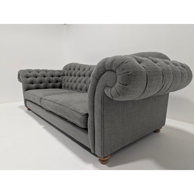Large Vintage Chesterfield Sofa For Sale - Image 14 of 15