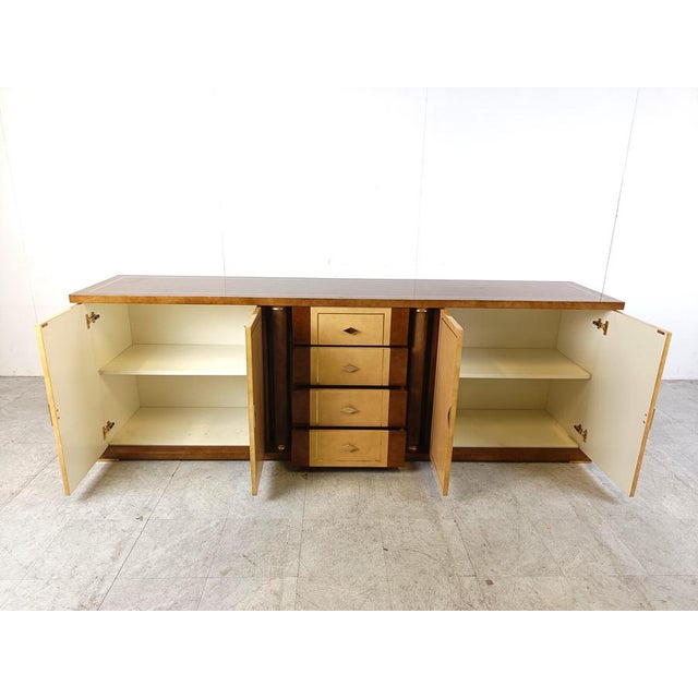 Vintage Lacquered Goatskin Credenza, 1970s For Sale - Image 11 of 16