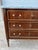 Brass French 19th Century Louis XVI Carrara Marble Top Mahogany Commode For Sale - Image 8 of 12