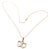 Cartier 18K Rose & White Gold Double C Heart Pendant Chain Necklace For Sale - Image 9 of 10