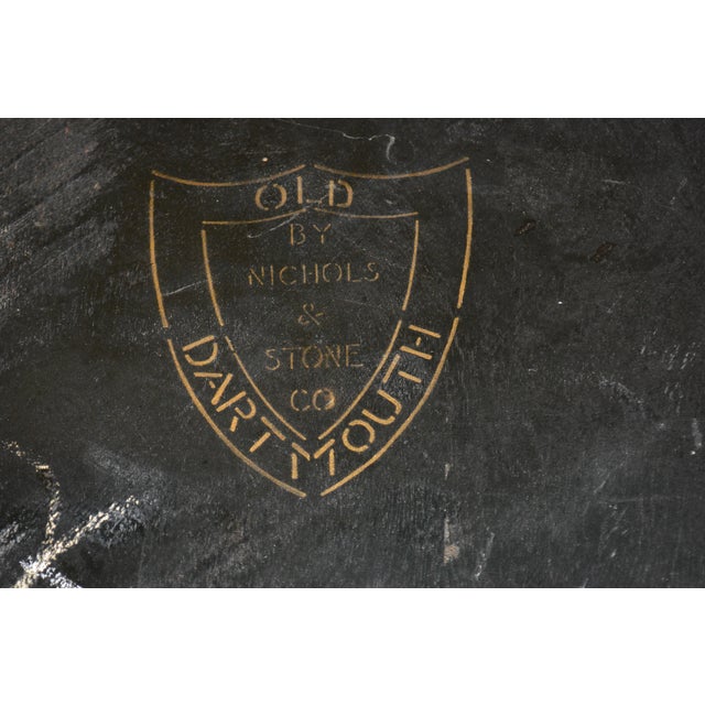 Dartmouth 1769 Nichols & Stone Black Wooden Arm / Captains Chair College Lodge Library For Sale - Image 17 of 18