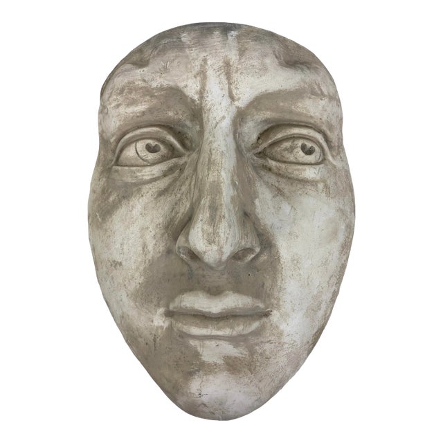 Mid Century Vintage Plaster Figural Wall Sculpture For Sale