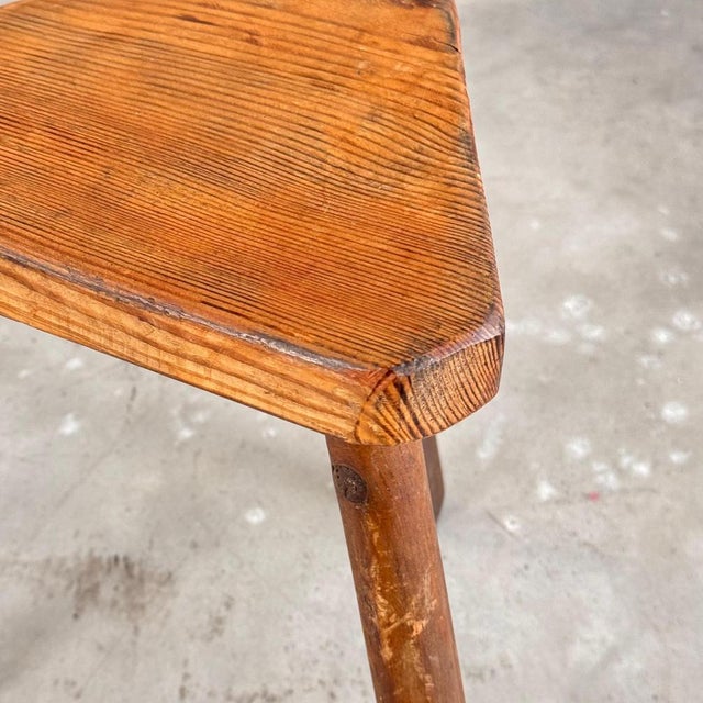 Italian Rustic Triangular/Sculptural Stool, 1940s For Sale - Image 10 of 14