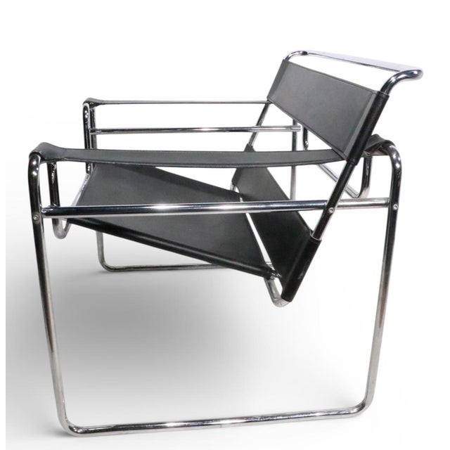 Mies Van Der Rohe Wassily Chair Made in Italy Circa 1970's For Sale - Image 13 of 17