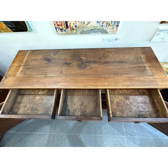 Antique Walnut Buffet with 3 Drawers, 1850 For Sale - Image 10 of 18