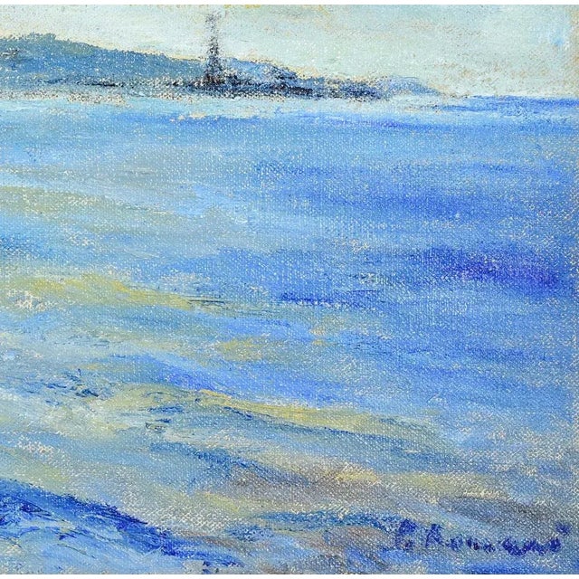 Oil on canvas realized by Pino Romanò (1934) in 1990s. Hand signed. Titled on rear. Excellent condition. This piece is...