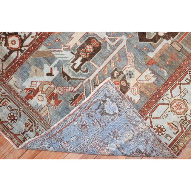 Early 20th Century Zabihi Collection Abstract Accent Size Persian Malayer Rug For Sale - Image 5 of 9