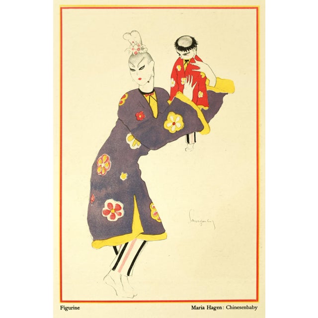 1922 Original German Art Deco Poster, Odeon Casino, Marie