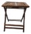 Vintage Faux-Tortoise Bamboo Folding Side Table/Drinks Table For Sale