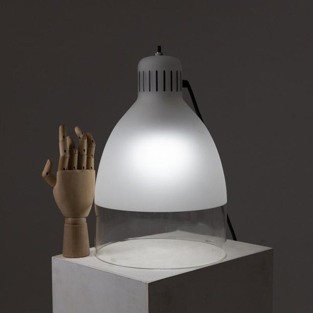 Glass Table Lamp from Luxo, 1980s, in Flawless conditions. Designed 1980 to 1989 European Plug (up to 250V).The wiring of...