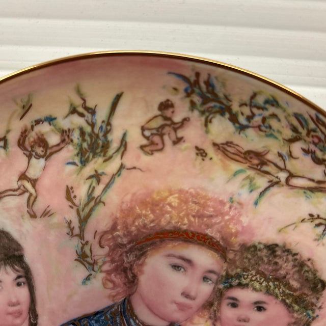 Edna Hibel "To Life" Porcelain Collector Plate For Sale In San Francisco - Image 6 of 12
