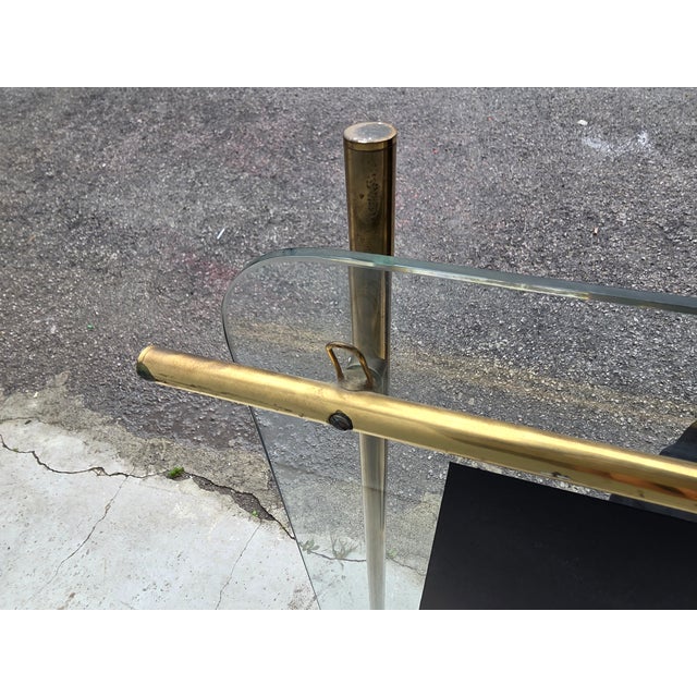 1970s Square Mirror in Tubular Brass from Zevi, 1970s For Sale - Image 5 of 8
