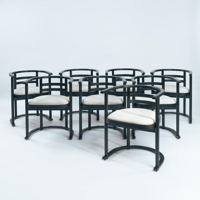 Bauhaus Dining Chairs in the style of Josef Hoffmann, 1970s, Set of 8 For Sale - Image 13 of 17