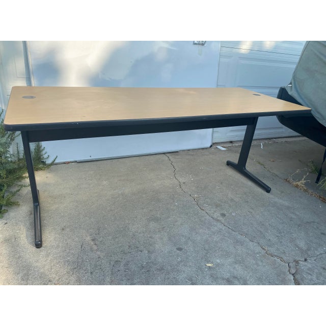 1990s Vintage Herman Miller Work Group Desk Table For Sale - Image 11 of 13