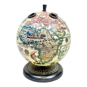 Vintage Old World Globe Pen and Pencil Holder