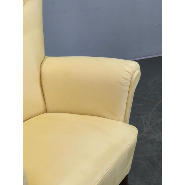 Danish High Back Wing Lounge Chair, 1950s For Sale - Image 10 of 13